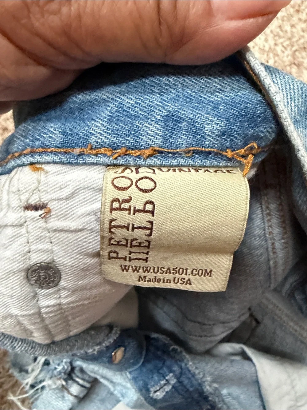 High-Rise Distressed Denim Cutoff Shorts - Light Blue